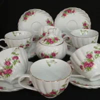 ظروف گلسرخی طرح جدید|ظروف سرو و پذیرایی|رشت, شهرک قدس|دیوار