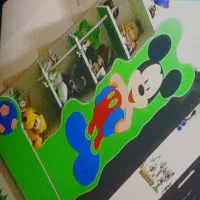 فروش تخت و کمد کودک به همراه فرش ست