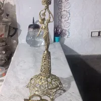 میز تلفن و جای دستمال برنجی