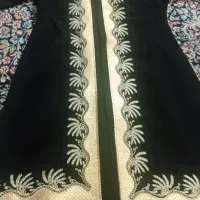 مانتو کرپ مشکی درحدنو