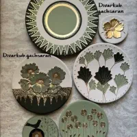 دیوارکوب های سفالی برجسته دست ساز