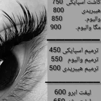 خدمات اکستنشن مژه و لیفت در پاداد شهر