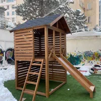 تخت یک نفره،دو طبقه،کلبه ای