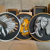 کلاف فلزی تابلو|تابلو، نقاشی، عکس|چهاردانگه (تهران), |دیوار