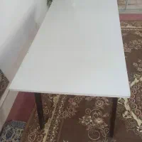 میز ناهارخوری شش  نفره سفید چوب