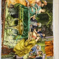 تابلو فرش دستبافت طرح فرانسوی