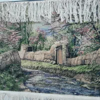 تابلو دست بافت|تابلو فرش|قم, دروازه ری|دیوار