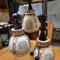 لوستر ۳ شاخه آنتیک چینی سرامیک قدیمی|لوستر و چراغ آویز|تهران, جمهوری|دیوار