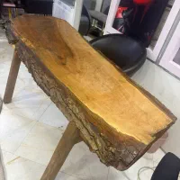 میز چوب روستیک تنه درخت طبیعی