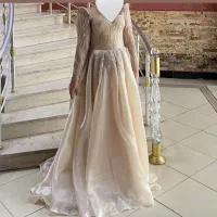 لباس مجلسی باکسدوزی تمام کارشده