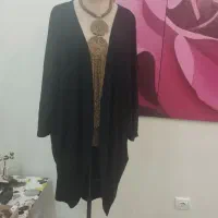 مانتو مشکی تریکو پاییزه درحدنو تاسایز42|لباس|تهران, بنی‌هاشم|دیوار