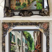 تابلو فرش چهره با نخ ابریشم مصنوعی|تابلو فرش|اهواز, امانیه|دیوار