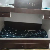 تخت دو طبقه چوبی جادار و شیک|تخت و سرویس خواب|فولادشهر, B8|دیوار