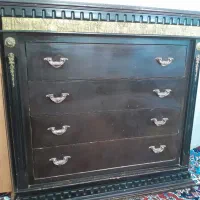 دراور 4 کشویی چوبی به همراه آینه در حد نو|جاکفشی، کمد، دراور|بجنورد, |دیوار