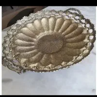 ظرف مسی کنده کاری شده قدیمی