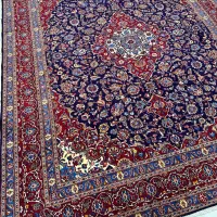 فرش دستبافت 12متری کف سرمه ای اعلا مشهد|فرش|مشهد, بهشت|دیوار