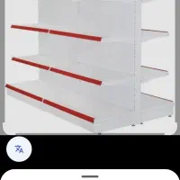 قفسه فروشگاهی دوطرفه توری فلزی ایستاده