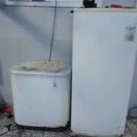 یخچال و ماشین لباسشویی دوقلو سالم