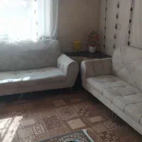 دو دست مبل جدید پایه استیل و پایه فلزی تخت دونفره|مبلمان خانگی و میز عسلی|قطور, |دیوار