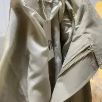 بارانی نو ، زنانه  بلند رنگ استخوانی جنس کتان ZARA