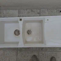 سینک ظرفشویی دو کاسه گرانیتی