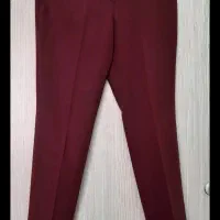 دوعدد شلوار زرشکی وکاربنی،مازراتی سایز ۴۸ نو
