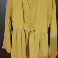 مانتو رنگ خردلی سایز ۴۲