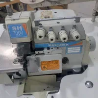 چرخ خیاطی صنعتی زیگزال ۵نخ سوزن بلندضخیم دوز