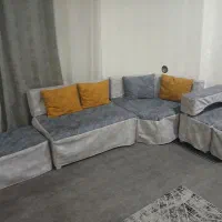 مبل ۹نفره درحدنوهمراه باروکش ها|مبلمان خانگی و میز عسلی|بندر ماهشهر, |دیوار