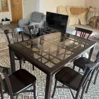میز ناهارخوری ۶ نفره سالم در حد نو