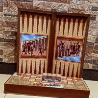 تخته نرد ام دی اف چاپی و روکش چرمی درجه 1|اسباببازی|تبریز, |دیوار