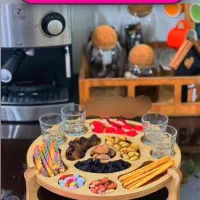 مزه خوری چوبی پایه دار