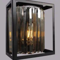 لوستر آویز تک شعله مدل کریستال کاردی