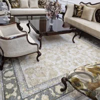 ۳ تخته فرش کرم نسکافه ای ۱۲۰۰ شانه در حد نو