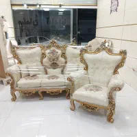 مبل سلطنتی ۷نفره تمام راش درحدنو مدل تاج عروس|مبلمان خانگی و میز عسلی|رشت, آزادگان|دیوار