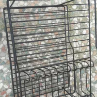 جاظرفی رنگ مشکی با دسته چوب|آبچکان و نظمدهنده ظروف|رشت, پل تالشان|دیوار