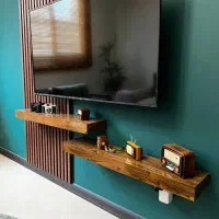 شلف دیواری چوب و   MDF|کتابخانه، شلف، قفسههای دیواری|شیراز, کوشک میدان|دیوار