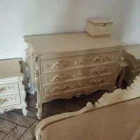 تخت دونفره چوبی جنس خوب|تخت و سرویس خواب|اردبیل, |دیوار
