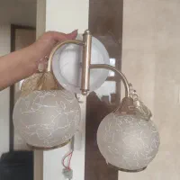 چراغ دیواری یا لوستر دیواری دو شاخه
