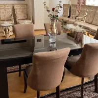 میز غذا خوری بازو بسته میشه ۸ تا ۱۰ نفری ترکیه