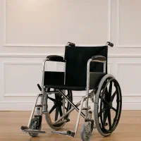 ویلچر تاشو شاسی دوبل مقاوم و سبک باکیفیت زیر قیمت
