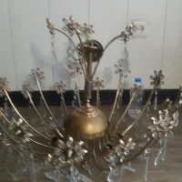 لوستر بزرگ اب طلاکاری