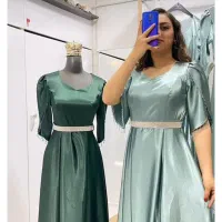 لباس مجلسی قواره دار ساتن سایز 48تا38