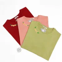 تیشرت قواره دار آستین سه ربع