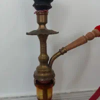 قلیان تنه برنج قدیمی جنس دار|کلکسیون و سرگرمی|لنگرود, |دیوار