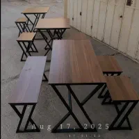 میز صندلی نیمکتی /کافه ای/غذاخوری/رستوران کد 010