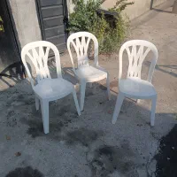 صندلی حیاط سه تا