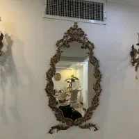 آینه شمعدون دیواری جنس برنج