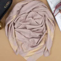 روسری ابریشم ژاکارد دور طلایی|لباس|رامهرمز, |دیوار