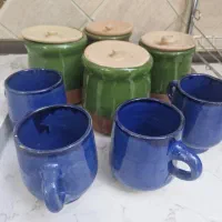 ظرف دیزی و لیوان